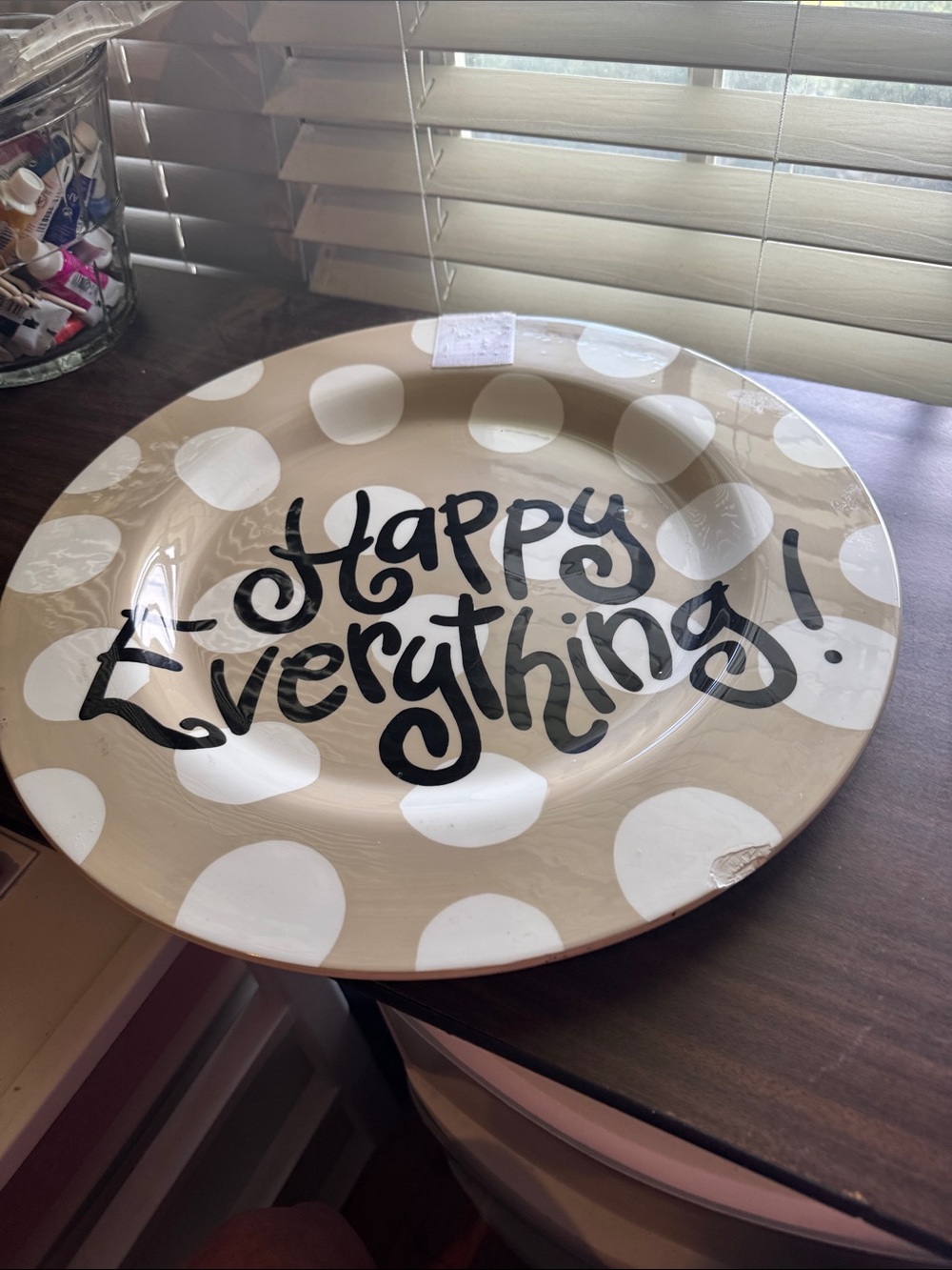Large Happy Everything Plate